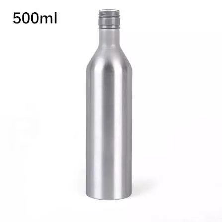Chai rượu nhôm cao mỏng 500ml có nắp vặn ROPP